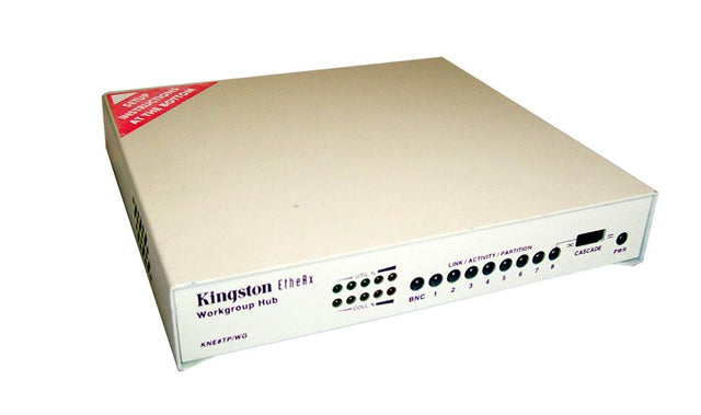 KNE8TP/WG Kingston EtheRx Workgroup 8-Port Hub with110V AC Power Transformer