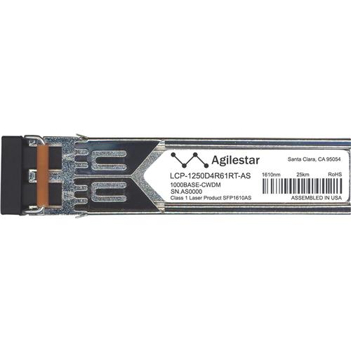 LCP-1250D4R61RT-AS Agilestar 1.25Gbps 1000Base-CWDM Single-mode Fiber 80km 1610nm Duplex LC Connector SFP Transceiver Module for Delta Compatible