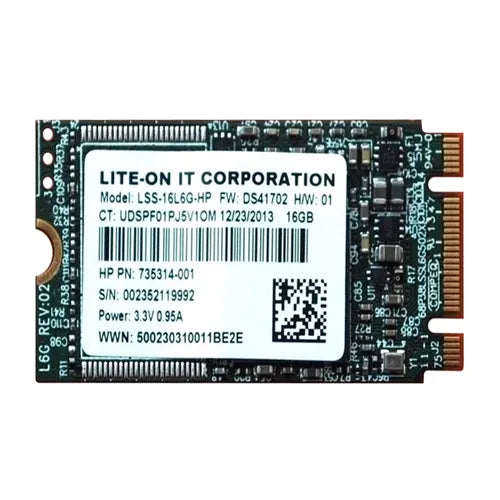 LSS-16L6G Lite-On 16GB Multi-Level Cell SATA 6Gb/s M.2 2242 Solid State Drive