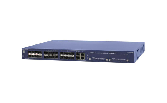 M5300-28GF3 - Netgear Prosafe M5300 Series M5300-28GF3 24 x SFP Ports 1000Base-X + 4 x Shared Ports Layer3 Managed Rack-mountable Gigabit Ethernet Network Switch