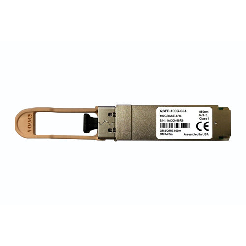 MA-QSFP-100G-SR4 Cisco 100Gb/s 100GBase-SR4 Multi-Mode Fibre 850nm 100m MPO Connector QSFP28 Transceiver Module