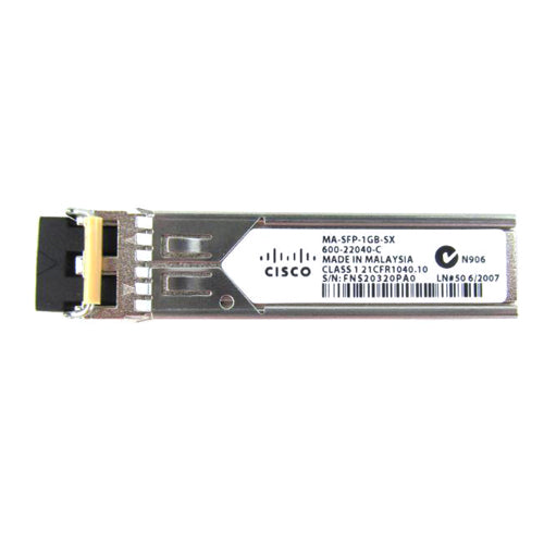 MA-SFP-1GB-SX Cisco 1Gb/s 1000Base-SX Multi-Mode Fibre 850nm 550m Duplex LC Connector SFP Transceiver Module