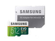 Samsung - MB-ME512GA/AM - EVO Select 512GB Class 10 microSDXC UHS-I U3 Flash Memory Card with Adapter