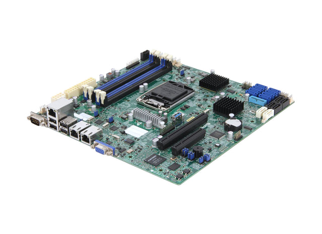 MBD-X10SL7-F-O - Supermicro X10SL7-F Socket LGA1150 Intel C222 Express PCH Chipset Micro-ATX System Board (Motherboard) Supports Celeron/Pentium/Xeon E3-1200 v3/v4 Series DDR3 4x DIMM