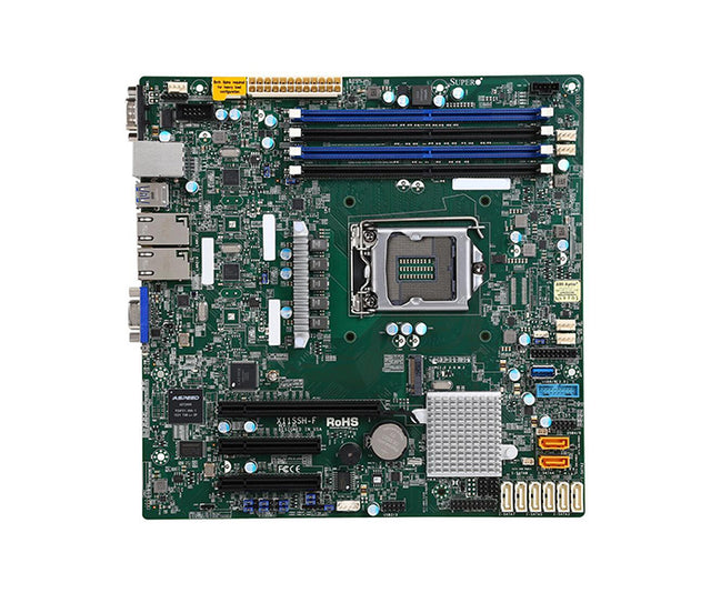 MBD-X11SSH-F-O - Supermicro X11SSH-F Socket LGA1151 Intel C236 Chipset Micro-ATX System Board (Motherboard) Supports Celeron/Pentium/Core i3/Xeon E3-1200 v6/v5 Series DDR4 4x DIMM