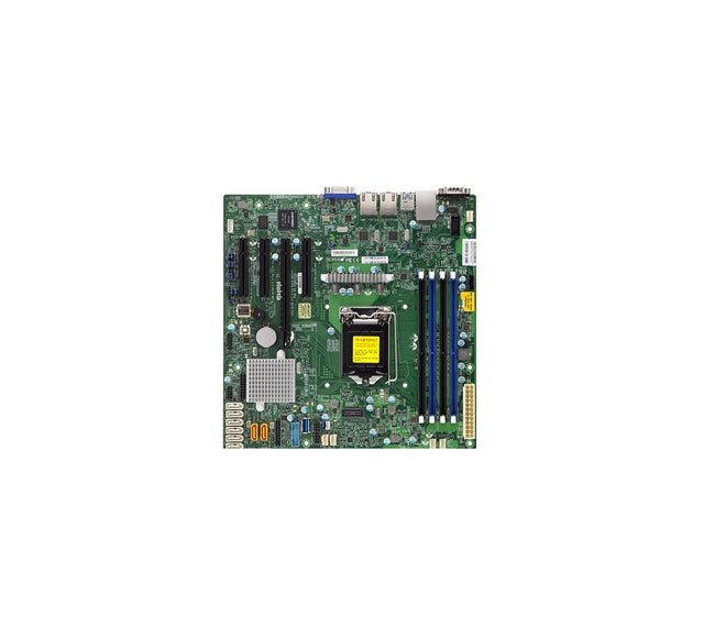 MBD-X11SSM-O - Supermicro X11SSM Socket LGA1151 Intel C236 Chipset Micro-ATX System Board (Motherboard) Supports Celeron/Pentium/Core i3/Xeon E3-1200 v6/v5 Series DDR4 4x DIMM