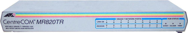 MR820TR Allied Telesis CentreCOM 8-Ports 10Mbps 10Base-2 / 10Base-T Ethernet Micro Hub Repeater