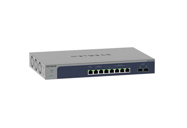 MS510TXUP - Netgear MS510TX 4 x RJ-45 Ports 10/100/1000Base-T + 4 x Multi-Gigabit Ports 10GBase-X + 2 x SFP+ Ports Layer3 Managed Gigabit Ethernet Network Switch