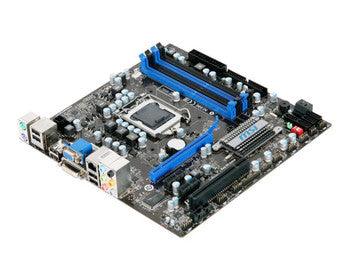 MSI - MSMH55ME33 - H55M-E33 Socket LGA 1156 Intel H55 Express Chipset Core i7 / i5 / i3 Processors Support DDR3 4x DIMM 6x SATA 3.0Gb/s Micro-ATX Motherbo