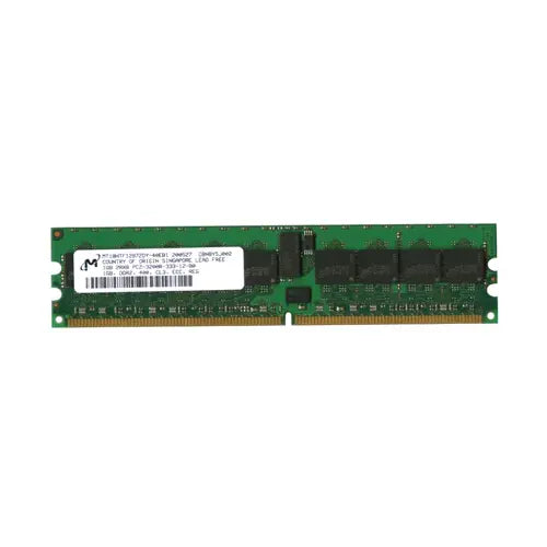 MT18HTF12872DY-40EB1 - Micron 1GB DDR2-400MHz PC2-3200 ECC Registered CL3 240-Pin DIMM Dual Rank Memory Module