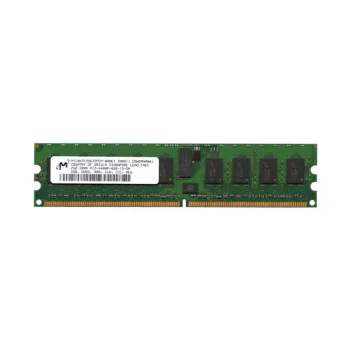 MT18HTF25672PDY-800E1 - Micron 2GB DDR2-800MHz PC2-6400 ECC Registered CL6 240-Pin DIMM Dual Rank Memory Module