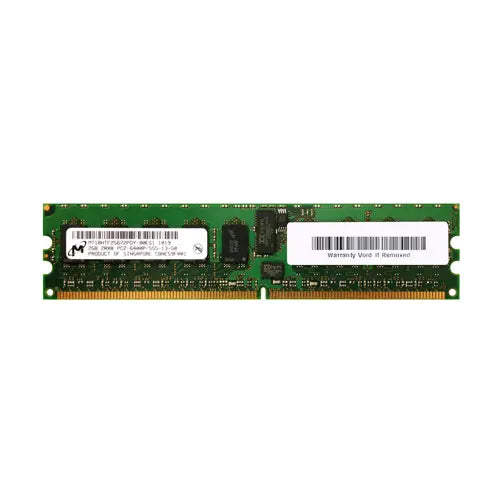 MT18HTF25672PDY-80EG1 - Micron 2GB DDR2-800MHz PC2-6400 ECC Registered CL5 240-Pin DIMM Dual Rank Memory Module