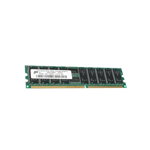 MT18VDDT3272G-265B2 - Micron 256MB DDR-266MHz PC2100 ECC Registered CL2.5 184-Pin DIMM Memory Module