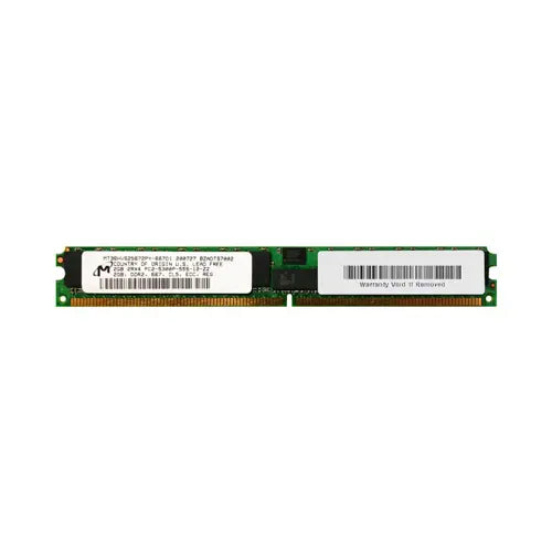 MT36HVS25672PY-667D1 - Micron 2GB DDR2-667MHz PC2-5300 ECC Registered CL5 240-Pin DIMM Very Low Profile (VLP) Dual Rank Memory Module