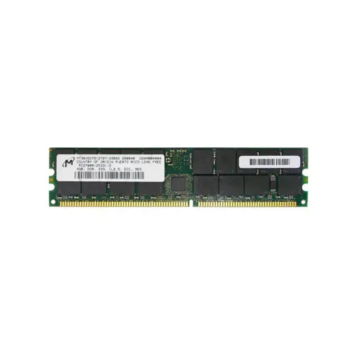 MT36VDDT51272Y-335A2 - Micron 4GB DDR-333MHz PC2700 ECC Registered CL2.5 184-Pin DIMM Dual Rank Memory Module