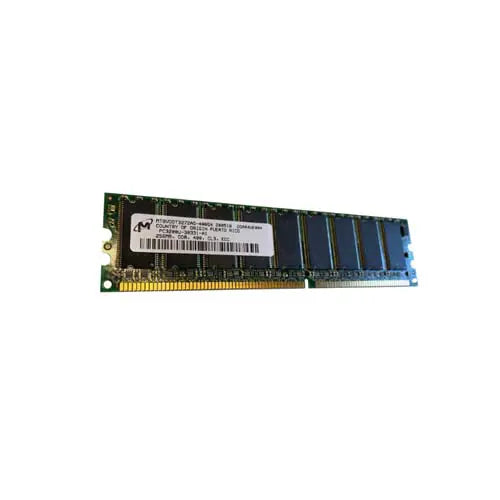 MT9VDDT3272AG-40BG4 - Micron 256MB DDR-400MHz PC3200 ECC Unbuffered CL3 184-Pin DIMM Memory Module