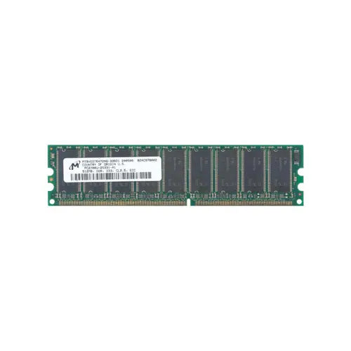 MT9VDDT6472AG-335D1 - Micron 512MB PC2700 DDR-266MHz ECC Unbuffered CL2.5 184-Pin DIMM Memory Module