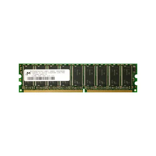 MT9VDDT6472AY-40BF1 - Micron 512MB DDR-400MHz PC3200 ECC Unbuffered CL3 184-Pin DIMM Single Rank Memory Module