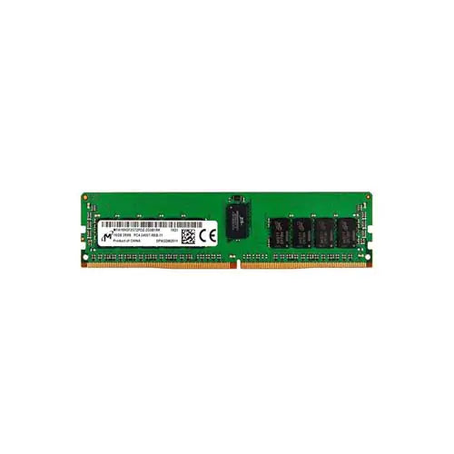 MTA18ASF2G72PDZ-2G3B1RK - Micron 16GB PC4-19200 DDR4-2400MHz ECC Registered CL17 RDIMM 1.2V Dual-Rank Memory Module