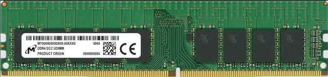 32GB DDR4-2666MHz PC4-21300 ECC Unbuffered CL19 288-Pin VLP UDIMM 1.2V Dual Rank Memory Module