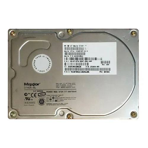 MX6L040L2 Maxtor 40GB 7200RPM ATA-133 2MB Cache 3.5-Inch Hard Drive