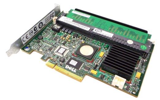 MX961 Dell PERC 5/i 256MB Cache Dual Channel SAS 3Gbps PCI Express 1.0 x8 RAID 0/1/5/10/50 Controller Card