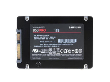 Samsung - MZ7KH1T0HAJR - 860 PRO Series 1TB MLC SATA 6Gbps (AES-256 / TCG Opal 2.0) 2.5-inch Internal Solid State Drive (SSD)