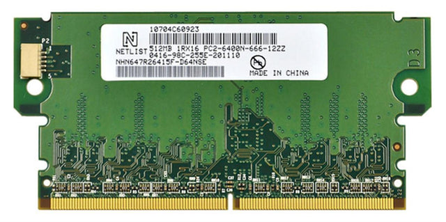 NHN647R26415F-D64NSE Netlist 512MB PC2-6400 DDR2-800MHz CL6 Memory Module For Dell H700 RAID Controller