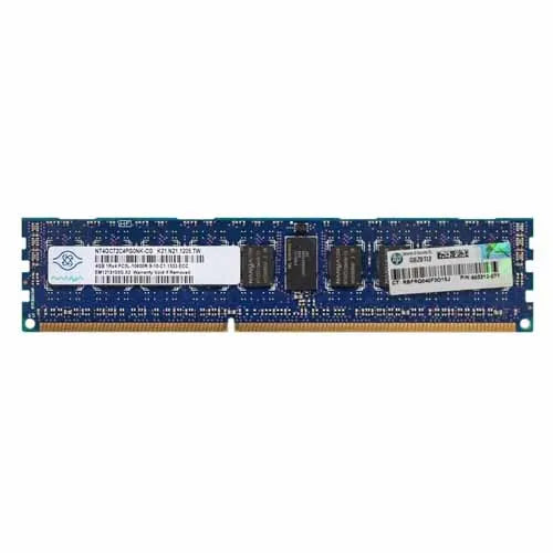 NT4GC72C4PG0NK-CG Nanya 4GB DDR3-1333MHz PC3-10600 ECC Registered RDIMM CL9 1Rx8 1.35V 240-Pin Memory Module