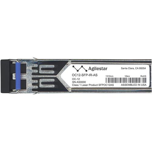 OC12-SFP-IR-AS Agilestar 622Mbps OC-12/STM-4 IR-1 Single-mode Fiber 15km 1310nm Duplex LC Connector SFP Transceiver Module for Foundry Compatible