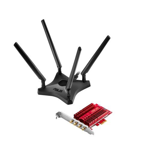 90IG02H0-BM0000 - ASUS PCe-ac88 1000Mbps Ieee 802.11ac WiFi PCI-E Network Adapter