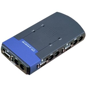 PS2KVM4 Linksys ProConnect 4-Port Compact KVM Switch (Refurbished)