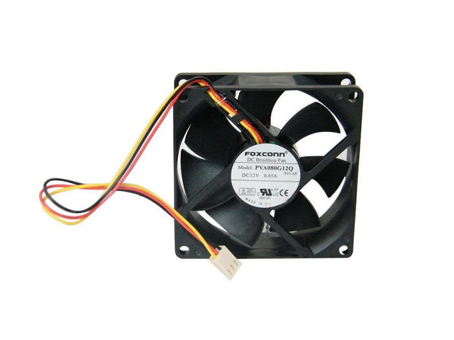 PVA080G12Q-F03-AE Foxconn 0.65A 12V DC 80x25mm 3-Wire Case Fan