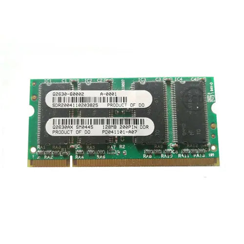 Q2630AX - HP 128MB DDR-266MHz PC2100 non-ECC Unbuffered CL2 200-Pin SoDimm Memory Module