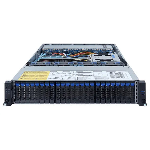 R262-ZA0 Gigabyte 2U 42 Bay Server w/ Motherboard, Heatsinks, Power Supply