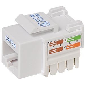 R6D024-AB5EWT25 Belkin Keystone Jack RJ-45 White (Pack of 25) (Refurbished)