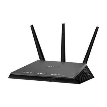 NetGear - R7000-100PASBN2 - Nighthawk R7000 802.11a/b/g/n/ac Desktop Wireless Router with EX6100 AC750 WiFi Range Extender