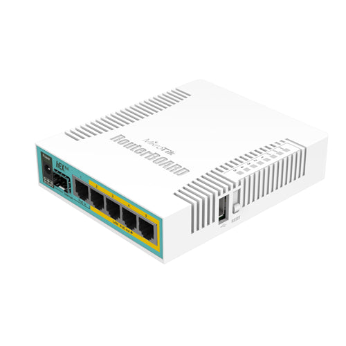 RB960PGS Mikrotik Mikrotik 1000Mbit/s 5 x RJ45 PoE Ports + 1 x SFP Ports Gigabit Ethernet Router