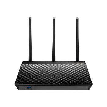 ASUS - RT-AC66U B1 - Wi-Fi 5 IEEE 802.11ac Ethernet Wireless Router - 2.40 GHz ISM Band - 5 GHz UNII Band(3 x External) - 218.75 MB/s Wireless Speed - 4 x Network Port - 1 x Broadband Port - USB -