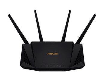 ASUS - RT-AX58U/CA - AiMesh RT-AX58U Wi-Fi 6 IEEE 802.11ax Ethernet Wireless Router - 2.40 GHz ISM Band - 5 GHz UNII Band - 4 x Antenna(4 x External) - 375 MB/s Wireless Speed - 4 x Network Port - 1 x Broadband Port