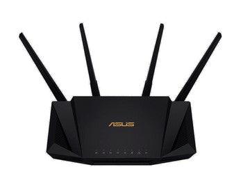 ASUS - RT-AX58U - AiMesh Wi-Fi 6 IEEE 802.11ax Ethernet Wireless Router - 2.40 GHz ISM Band - 5 GHz UNII Band - 4 x Antenna(4 x External) - 375 MB/s Wireless Speed - 4 x Network Port - 1 x Broadband Port