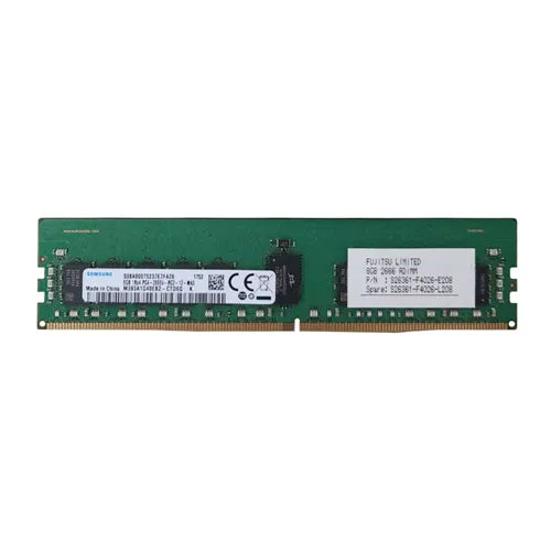 S26361-F4026-E208 Fujitsu 8GB DDR4-2666MHz PC4-21300 ECC Registered RDIMM CL19 1Rx4 1.2V 288-Pin Memory Module