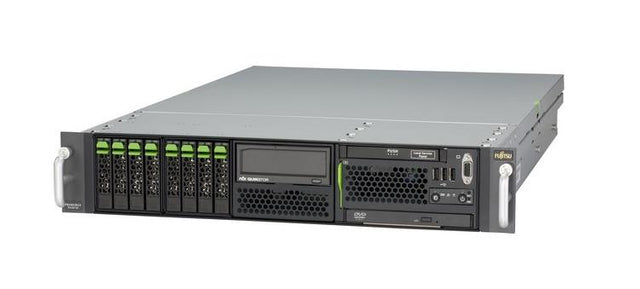 S26361-K1344-V101 Fujitsu PRIMERGY Barebone System 2U Rack-mountable Intel 5520 Chipset 2 x Total Processor Xeon Support 192GB Maximum RAM Serial Attached SCSI (SAS) 15.60TB HDD Support 9 x Total Bays 7 x Total Expansion Slots (Refurbished)