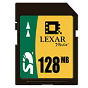 SD128231 Lexar 128MB SD Flash Memory Card