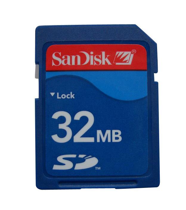 SDSDB-32-781 SanDisk 32MB Secure Digital (SD) Flash Memory Card