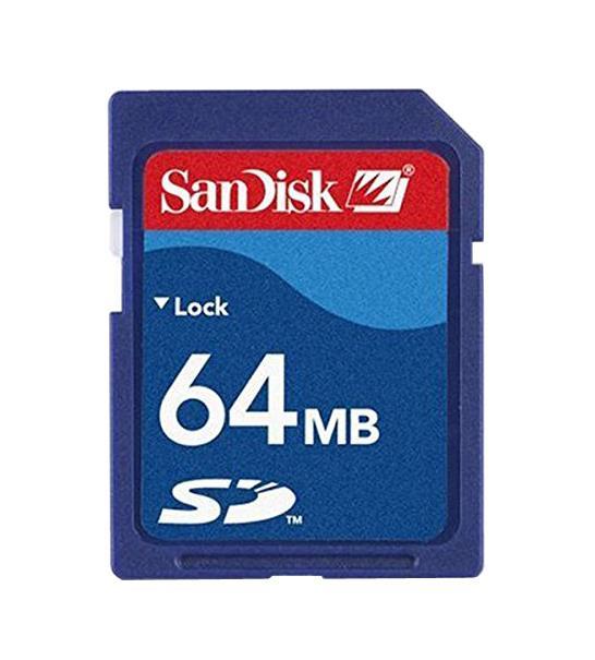 SDSDB-64-781 SanDisk 64MB Secure Digital (SD) Flash Memory Card