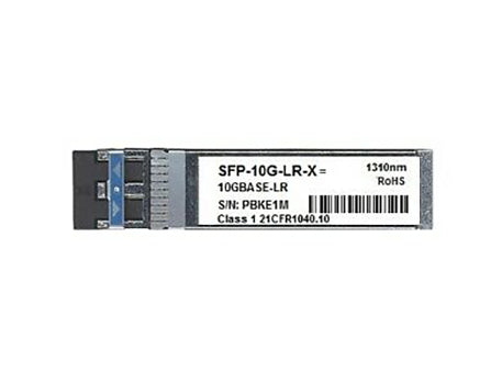 SFP-10G-LR-X= - Cisco 10Gb/s 10GBase-LR Single-mode Fibre 1310nm 10km Duplex LC Connector SFP Transceiver Module