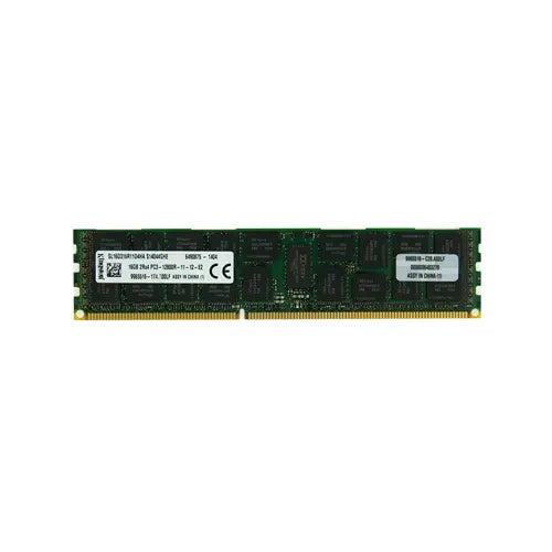 SL16D316R11D4HA - Kingston 16GB DDR3-1600MHz PC3-12800 ECC Registered CL11 240-Pin DIMM 1.5V Dual Rank Memory Module