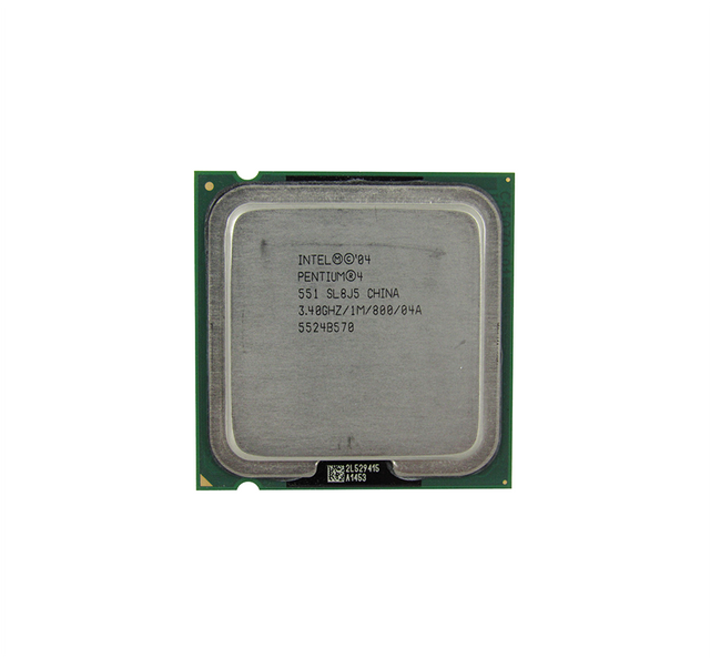 Pentium 4 551 3.40GHz 800MHz FSB 1MB L2 Cache Socket PLGA775 Processor Supporting HT Technology