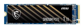 MSI - SM370N1TB - SPATIUM M370 1 TB Solid State Drive - M.2 2280 Internal - PCI Express NVMe (PCI Express NVMe 3.0 x4) - 1600 TB TBW - 2400 MB/s Maximum Read Transfer Rate - 5 Year